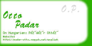 otto padar business card